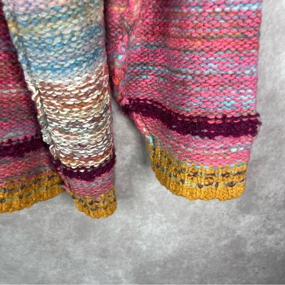 Free People Dream State Oversized Pullover Knit Sweater In Rainbow Dream Size M - Picture 4 of 8